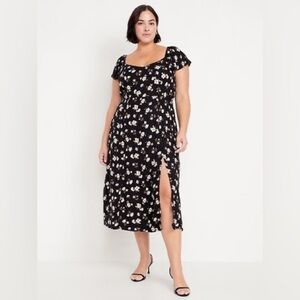 Old Navy Black Floral Maxi Dress — NWT XL